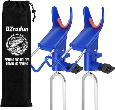 DZrudun Fishing Rod Holder for Ground,Fishing Pole Holders for Ground 2/4PC