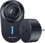 [2 Pack] HAPYTHDA Wireless Remote Control Outlet Plug, No Wiring Needed Remote Light Switches Kit, 500 Feet RF Range 15A/1500W Electrical Remote Outlet for Light, Small Electrical Appliance, Black