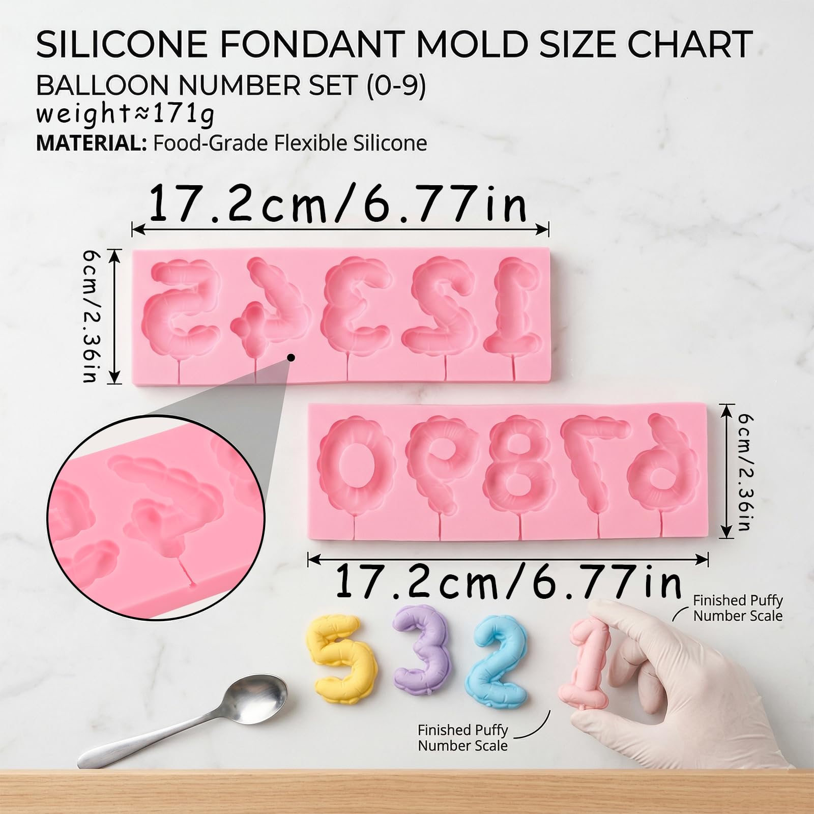 Molde de silicona digital