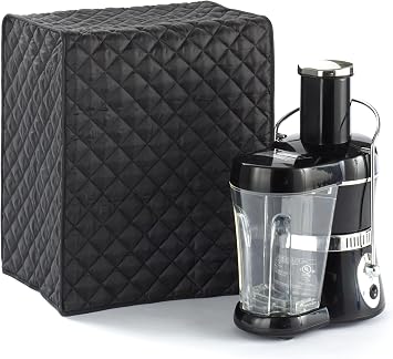 Covermates Keepsakes Juicer Cover Quilted Appliance Protector for Citrus Reamers Dust & Stain Resistant, Washable SlipOn Design for Countertop Storage, Black