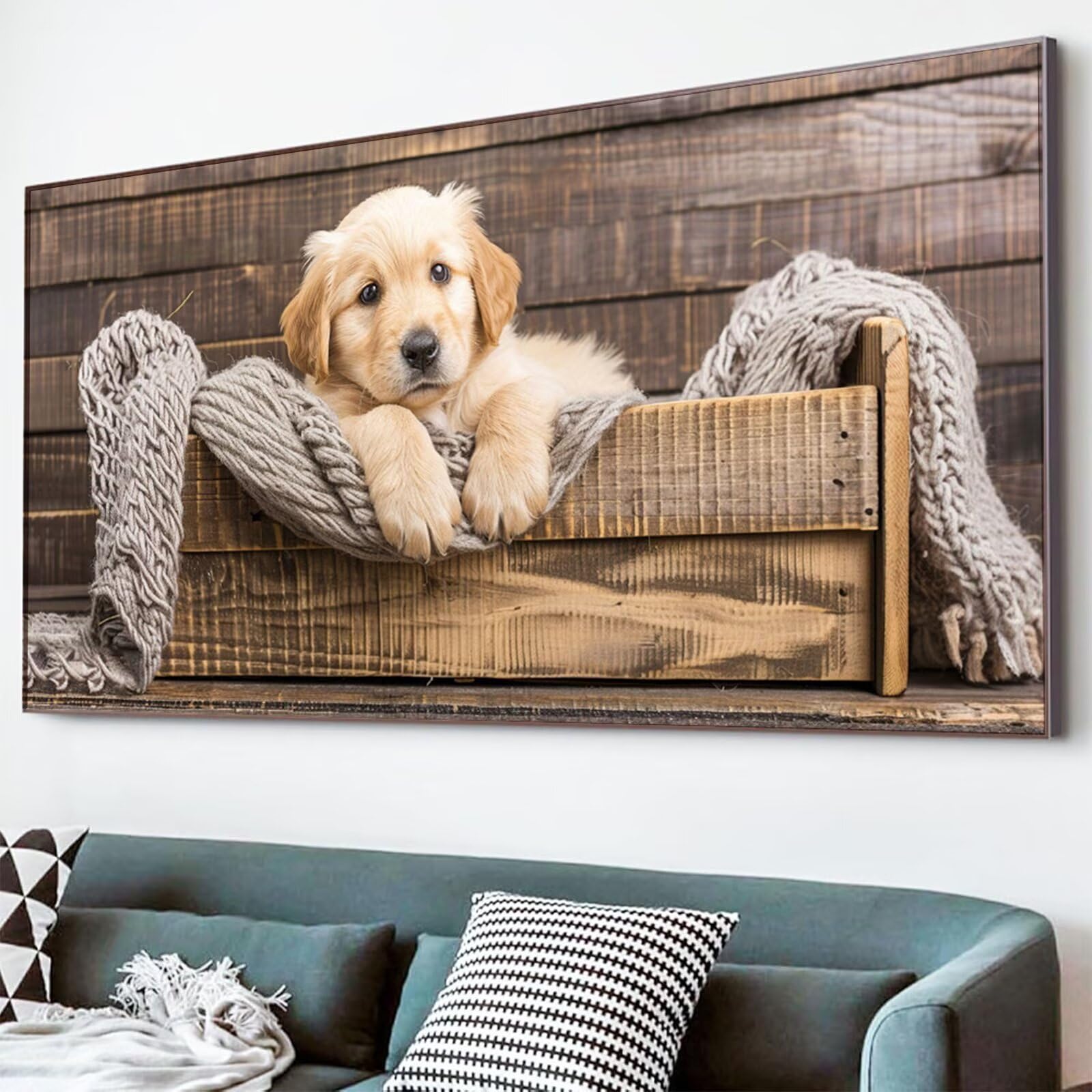 Diamond Painting Hund Diamond Painting Erwachsene Karikatur Bastelset Kinder ab 6 Jahre Mosaikherstellung Kreatives Geschenke für Mädchen Anfänger,Diamant Strass Arts Craft Zimmer Deko 90x180cm Y5-833