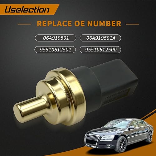 Miniatura 2 de 06A919501A Sensor de temperatura del refrigerante compatible con Audi TT VW Beetle CC EOS Golf GTI Jetta Passat Tiguan Touareg 06A919501B 06A919501