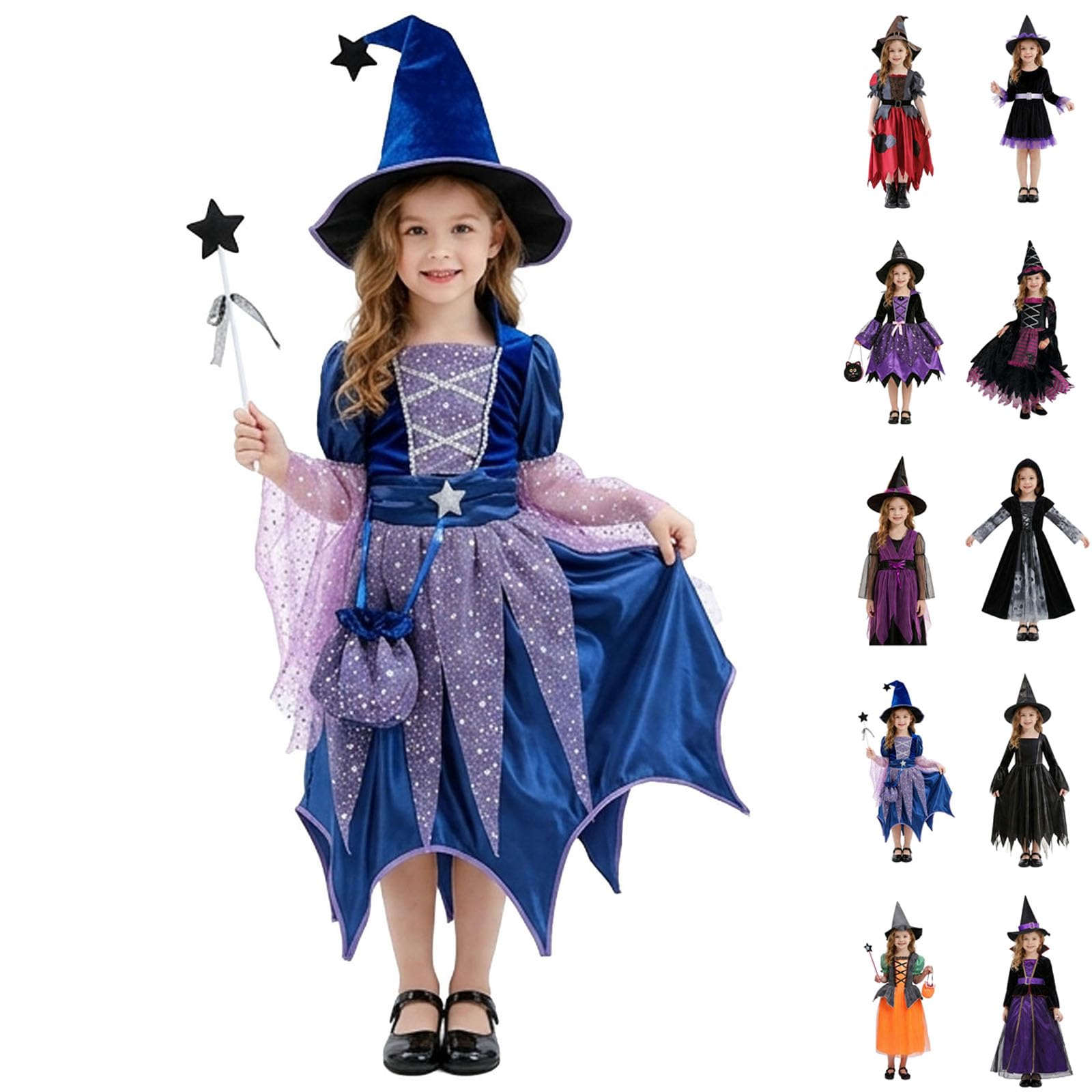 Witches Costume Kids Halloween Costumes For Girl Glamorous Spider Dress