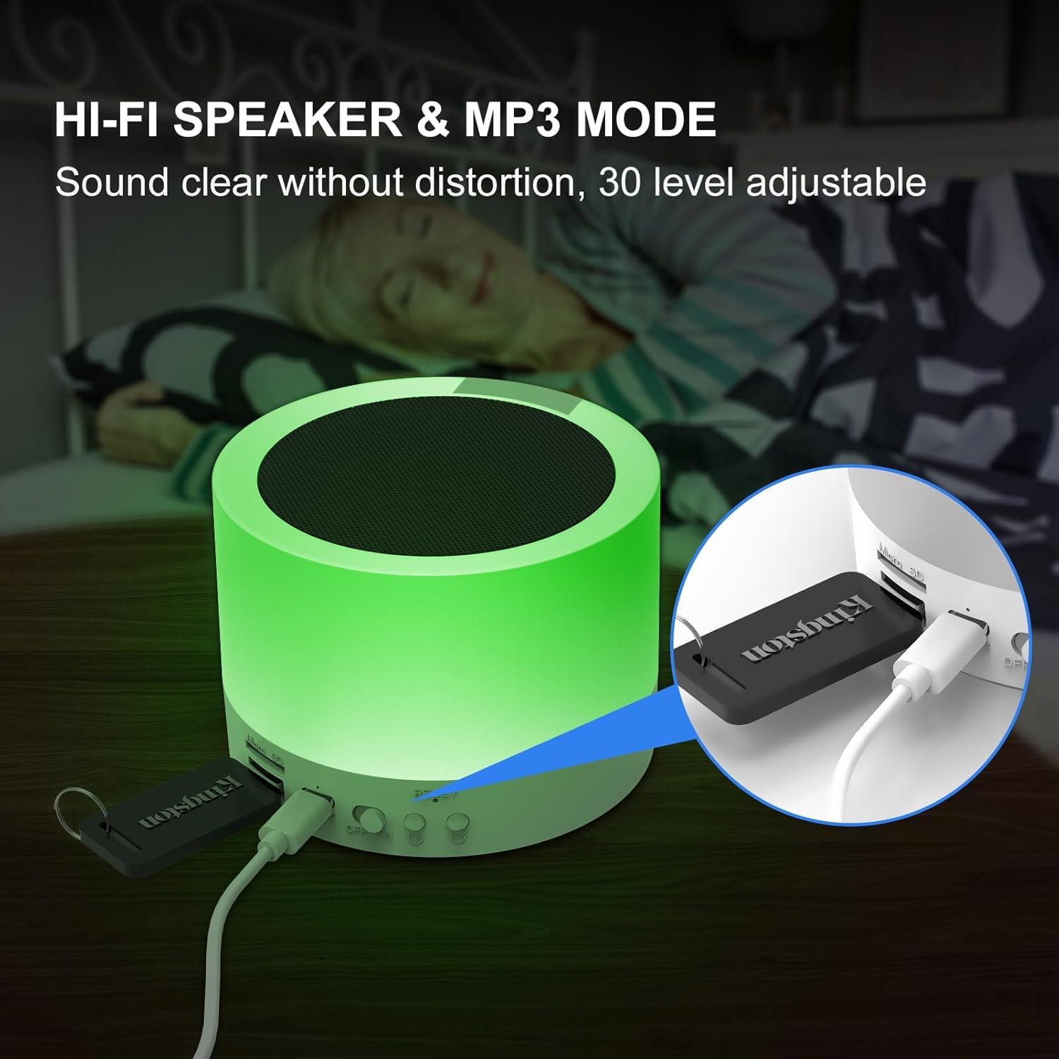 AFEXOA Night Light Bluetooth Speaker - Image 3