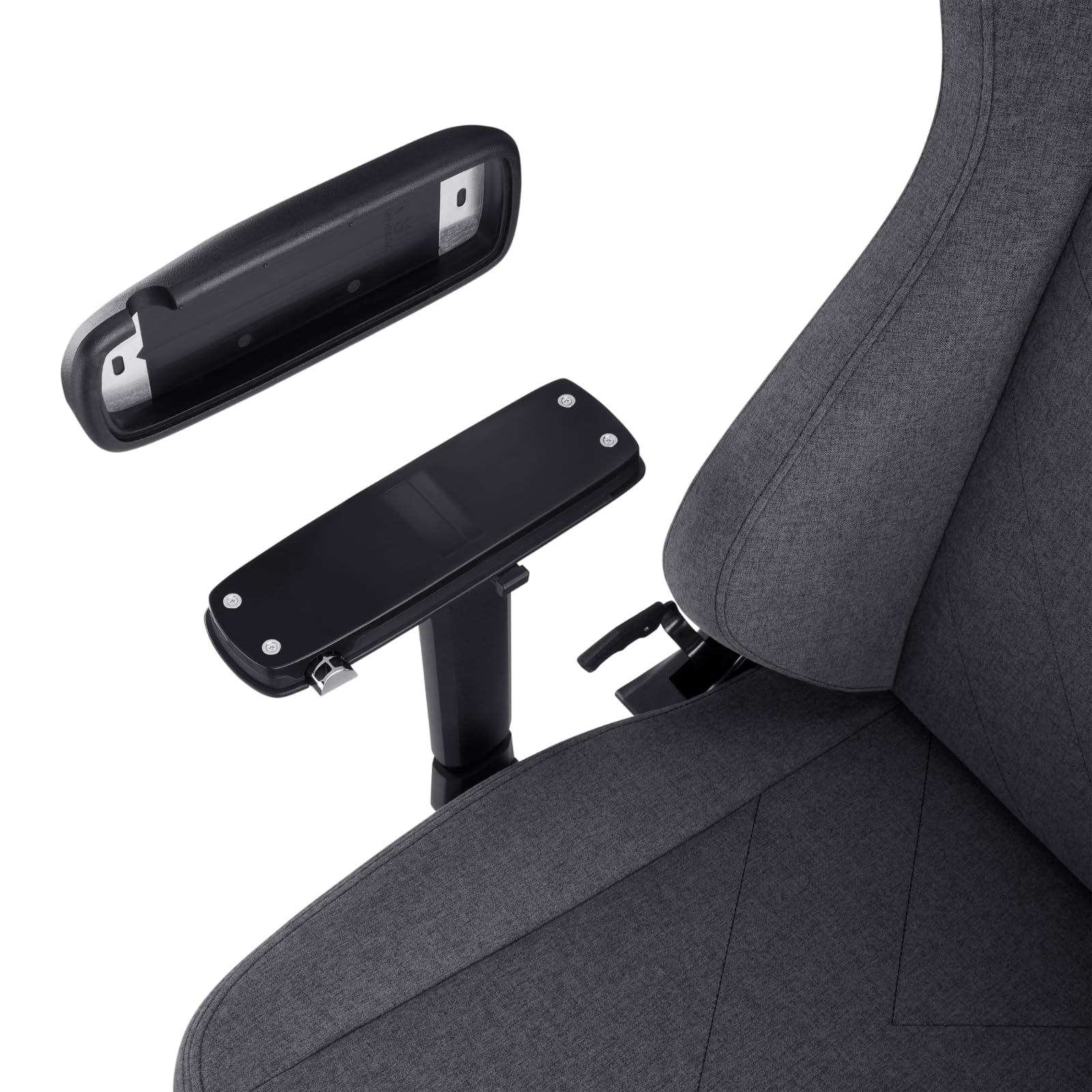 VALK Freya Elite - Silla Gaming Ergonómica de Tela Transpirable, Cojines Viscolátex de Nueva Generación, Reclinable 160º, Reposabrazos 4D, Diseñada en España, Silla Gamer y Oficina (Gris Antracita)