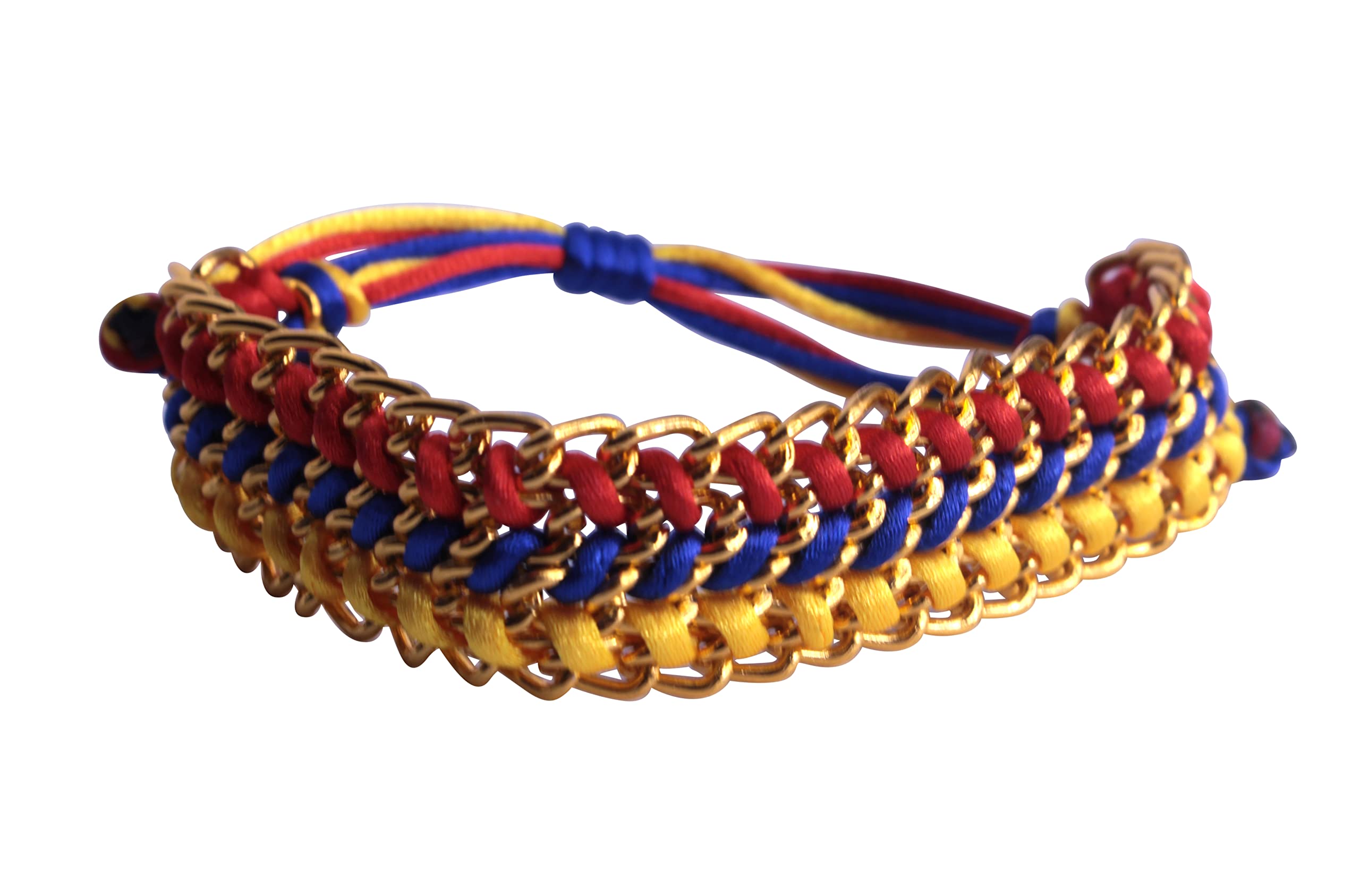 Handmade Bracelet From Medellin Colombia Flag Colors Italian
