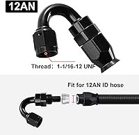 Vista 121 de EVIL ENERGY 6AN PTFE Manguera de extremo recto en color negro para manguera PTFE únicamente