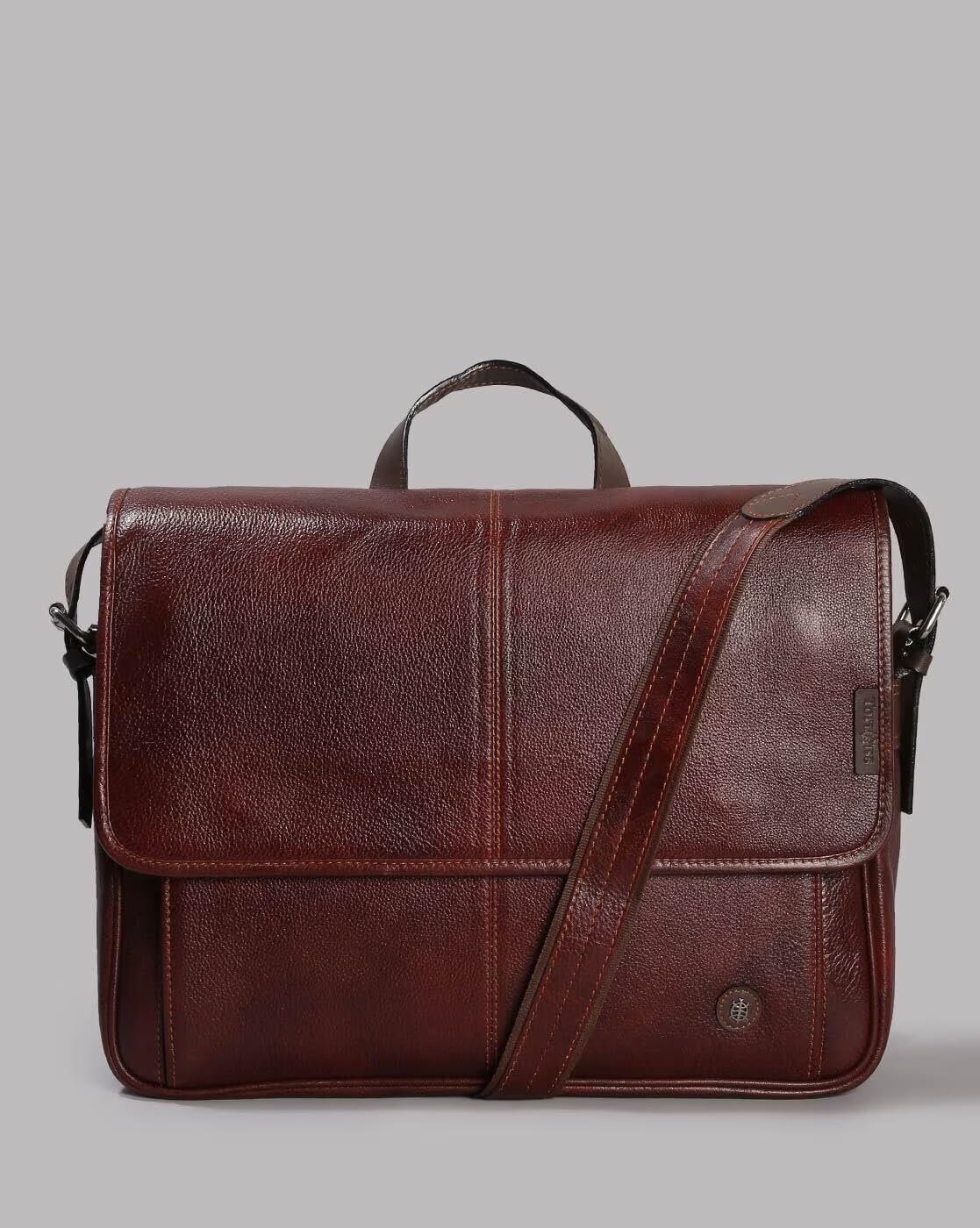 Tortoise Men 15" Messenger Laptop Bag (Genuine Leather) (Dark Brown) (B0CLJL967S) Amazon Price History, Amazon Price Tracker