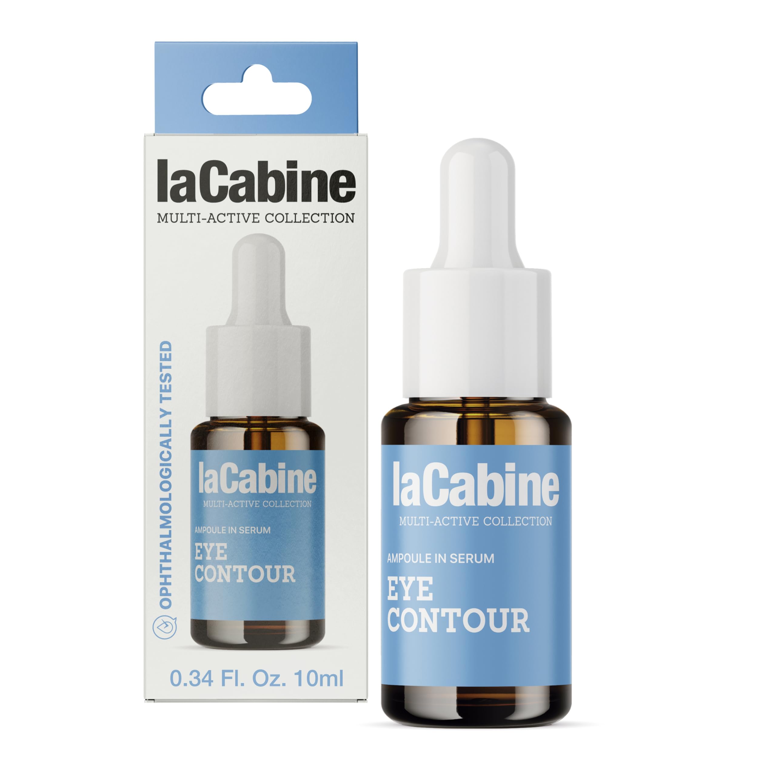 laCabine Eye Contour serum 10 ml | pomaga zmniejszyć worki, cienie pod oczami i zmarszczki, kofeina, peptydy, kwas hialuronowy