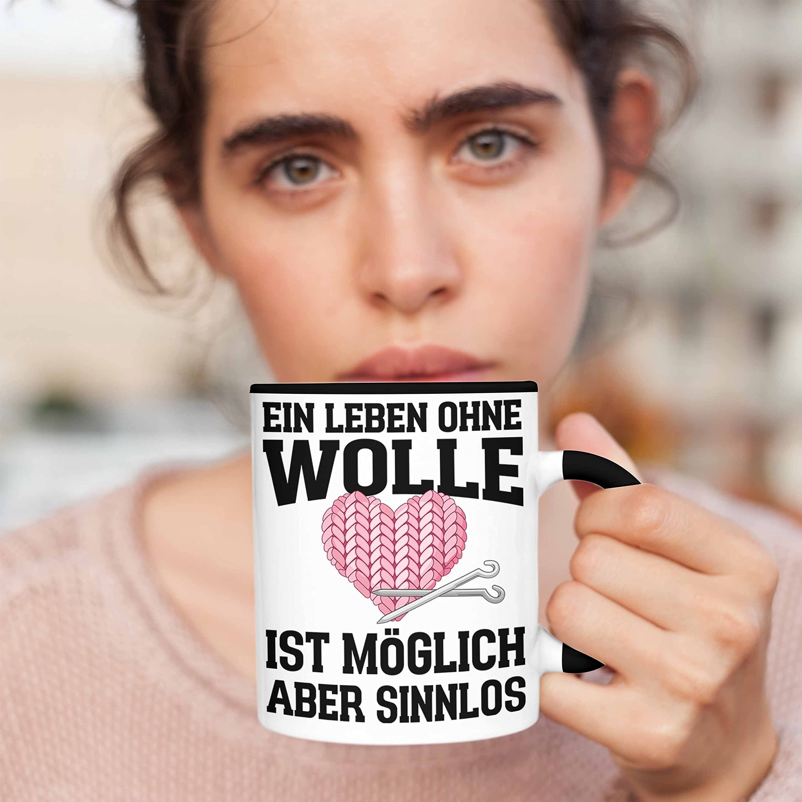 Häkeln Tasse Mit Spruch - Lustiges Geschenk Für Oma & Mama