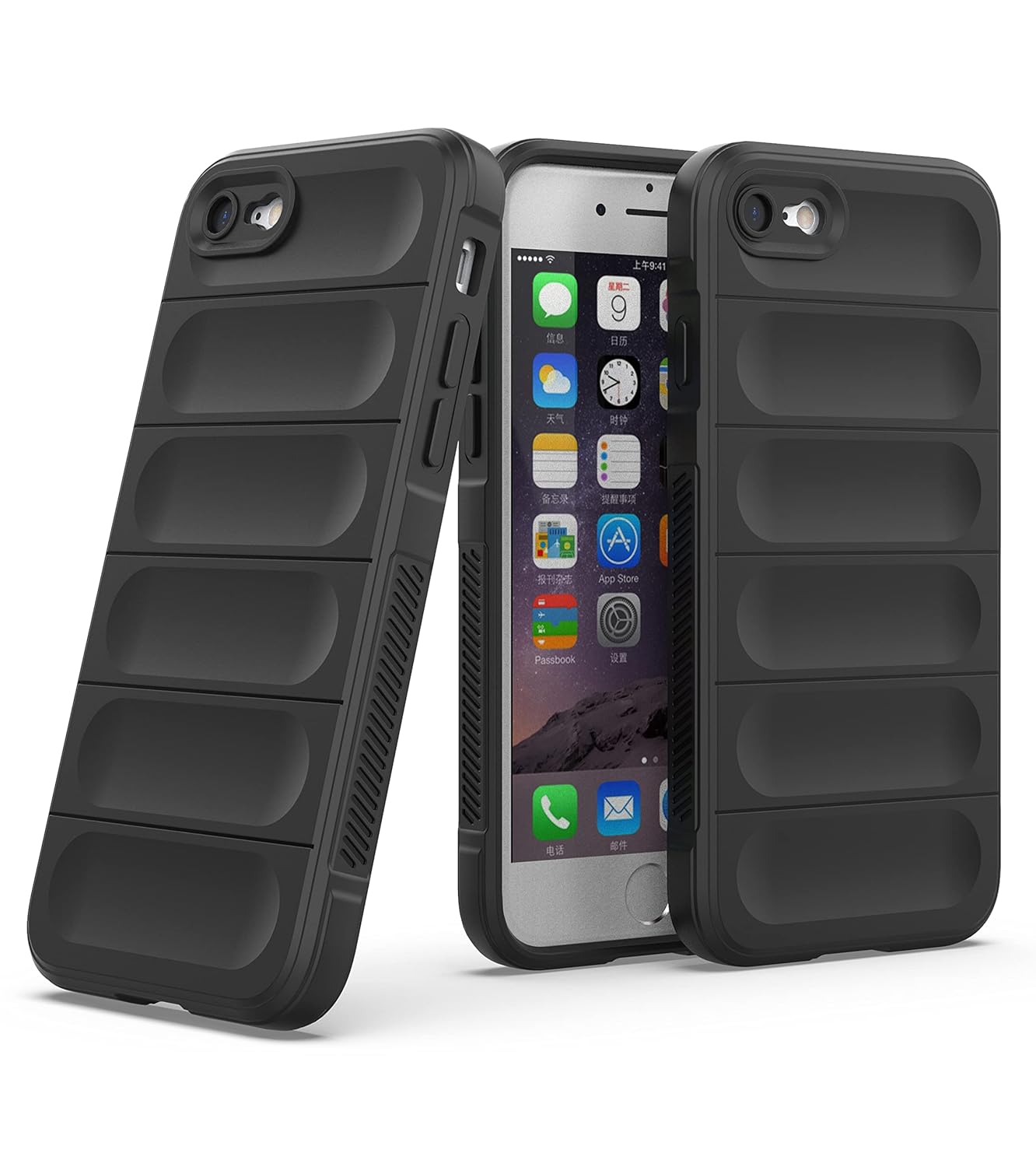 Zapcase Back Case Cover for iPhone 7/8 / Se 2020 | Compatible for iPhone 7/8 / Se 2020 Back Cover | Liquid Silicon Magic Case with Camera Protection | Black Zapcase Back Case Cover for iPhone 7/8 / Se 2020 | Compatible for iPhone 7/8 / Se 2020 Back Cover | Liquid Silicon Magic Case with Camera Protection | Black