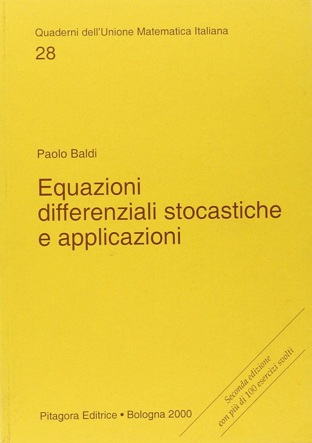 Equazioni Differenziali Stocastiche E Applicazioni 
