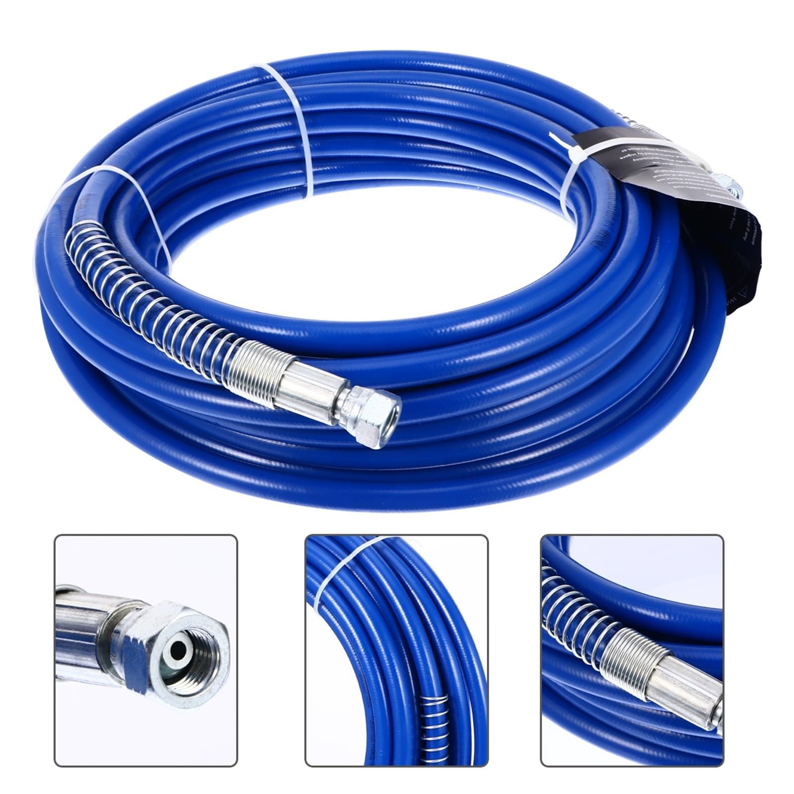 Cabilock Manguera de Pintura sin Aire de 1/4 Pulgada 49ft, Látex Azul