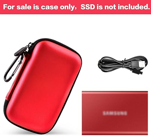 Miniatura 4 de Funda compatible con Samsung T7T7 Touch SSD portátil de 1 TB 2 TB 500 GB USB 3.2 unidad externa de estado sólido, organizador de almacenamiento de
