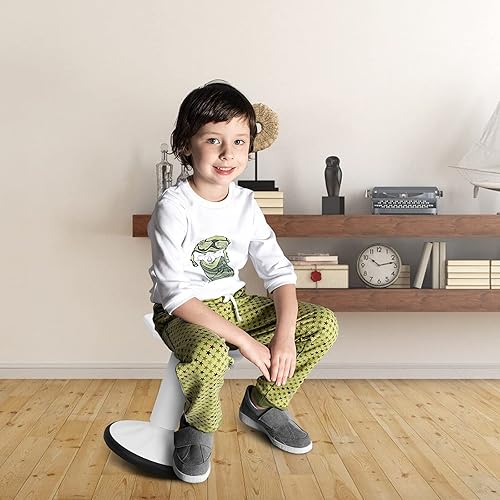 Miniatura 2 de Giantex Taburetes tambaleantes para asientos de aula, taburete meneo con altura ajustable, taburete de aprendizaje activo de 24 pulgadas, silla de