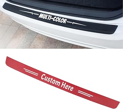 Personalized Car Door Protector, Carbon Fiber Thick Leather Door Sill Protector for Vehicle, Car Door Edge Guards Scratch Protector