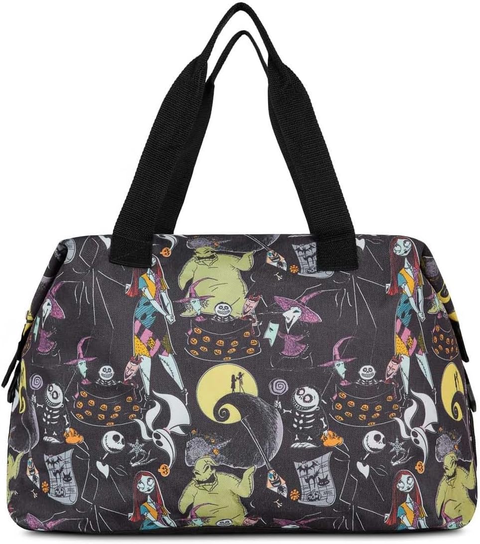 Disney Tote Duffel Bag Nightmare Before Christmas Weekender (Skellington Black) - Image 5