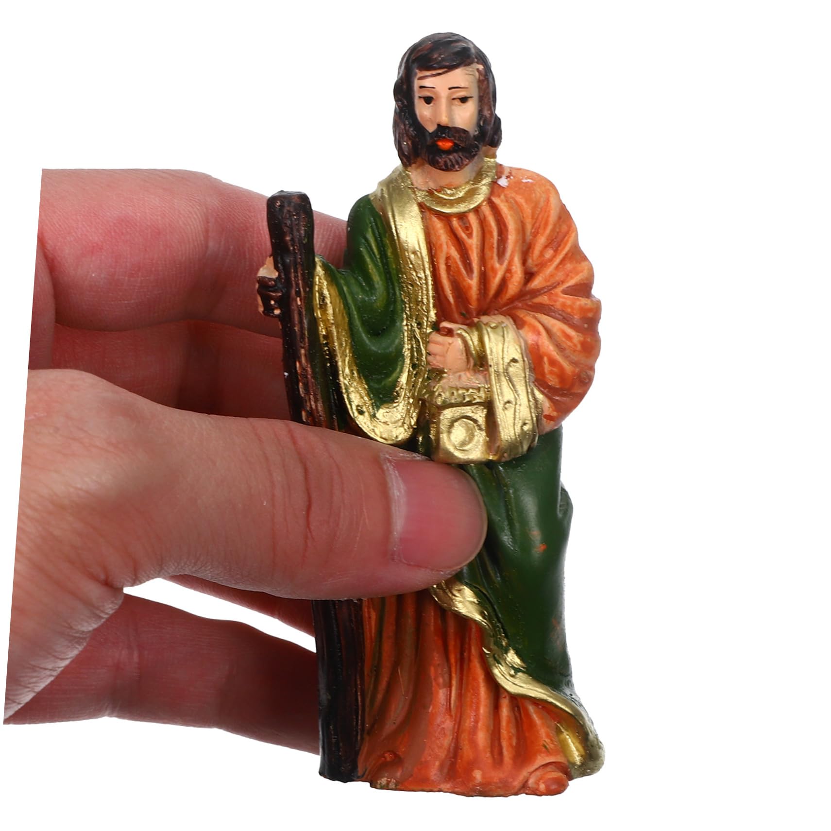 Figuras Natividad Conjunto De Resina Decoración Navideña para Portal De Belén Incluye Personaje De Jesús