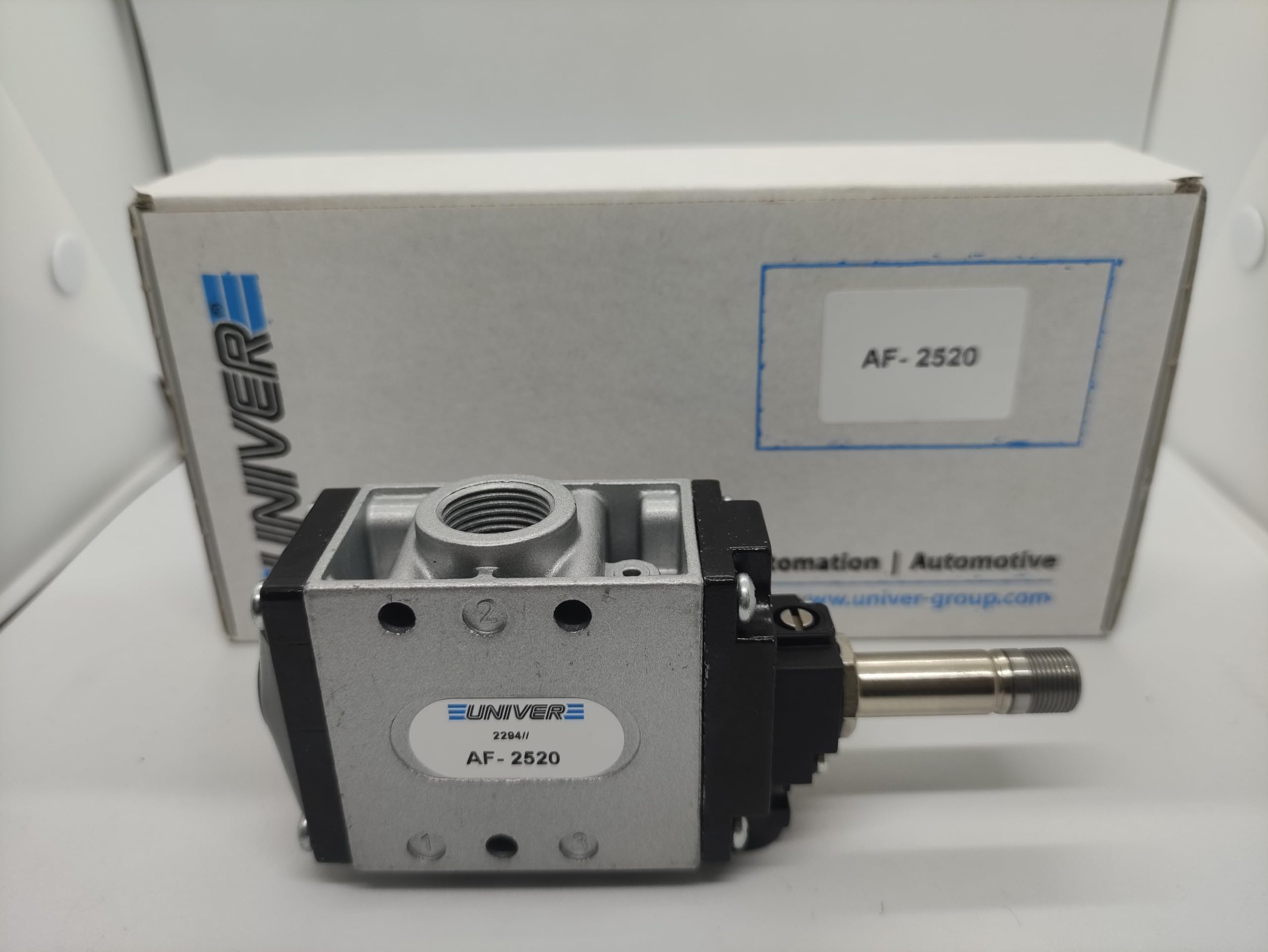 AF-2520 UNIVER ELETTROVALVOLA PNEUMATICA AD OTTURATORE 3/2 G 3/8"