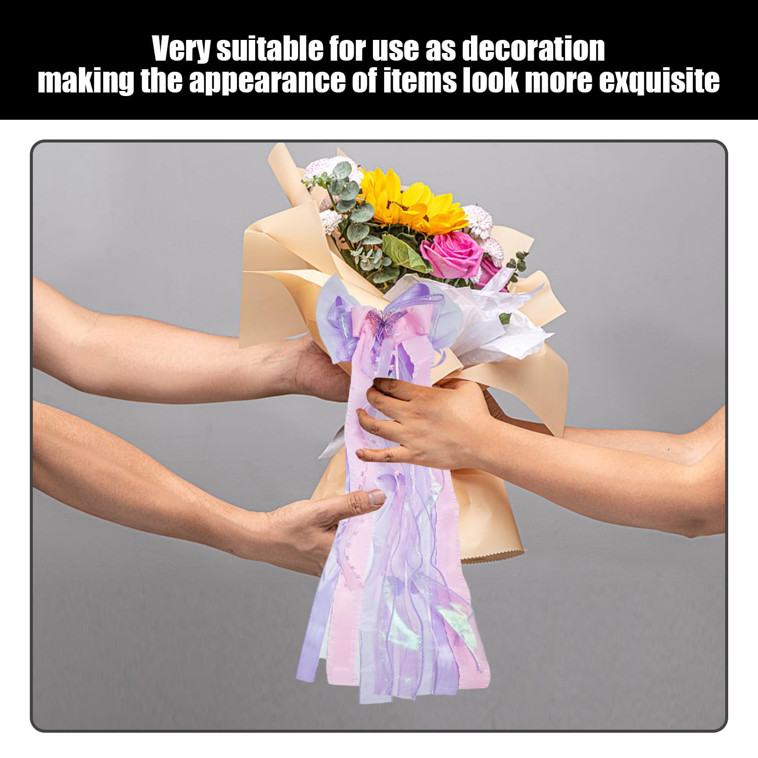 2 Long Streamer Bow Hairpin, Ele Hair Accessories, Hair Styling Accessories, Suitable For Daily Outfits And Party Outfits - Image 4
