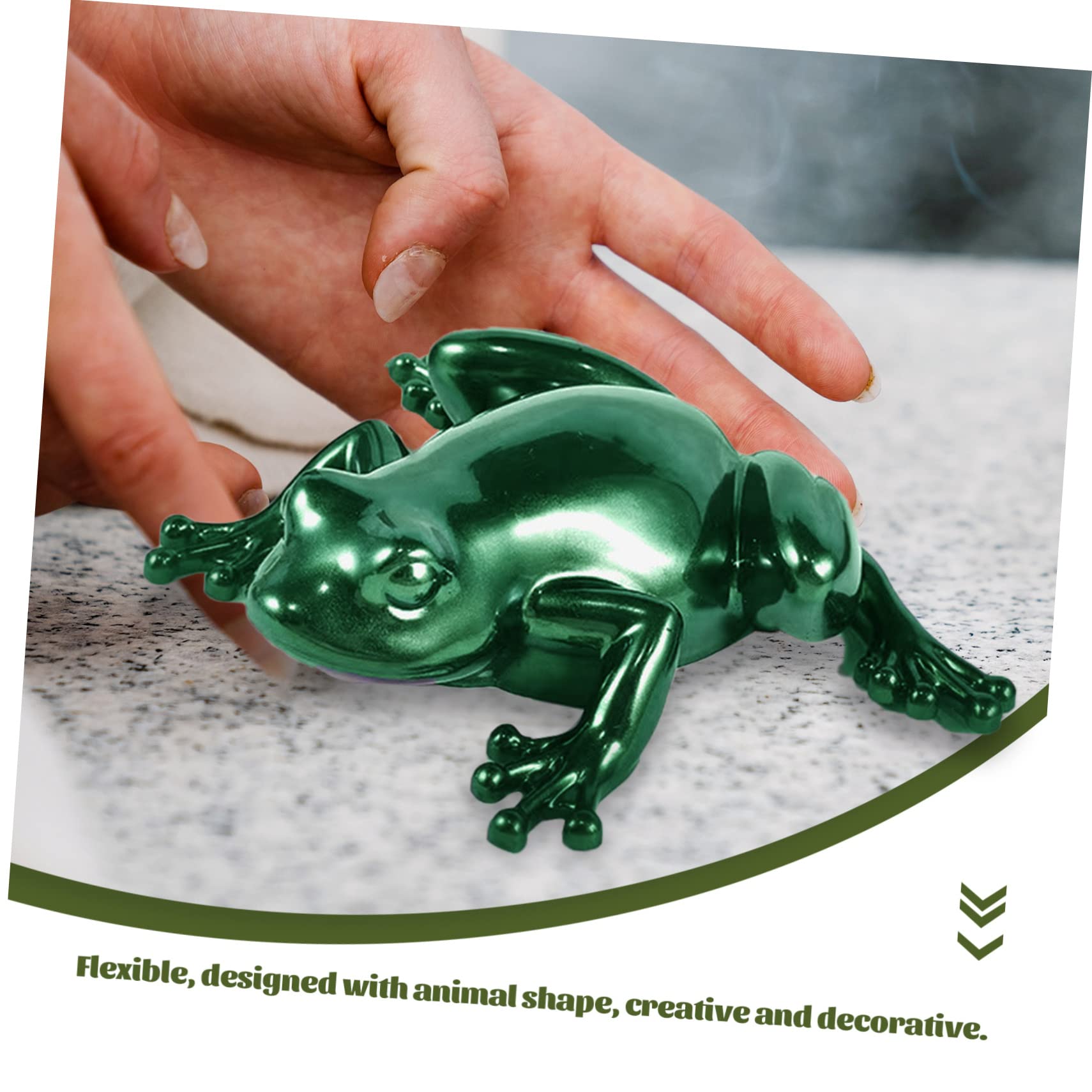 Uonlytech 3 Ensembles Moule D'ornement des Petits Animaux Réutilisable Forme Grenouille Moules Moule en Silicone Souple Moule De Bricolage Gel De Silice 4 Pièces * 3