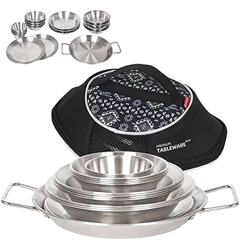 【Coleman】キャンプ食器＆調理器具フルセット ドライネット付き Coleman】キャンプ食器＆調理器具フルセット ドライネット付き