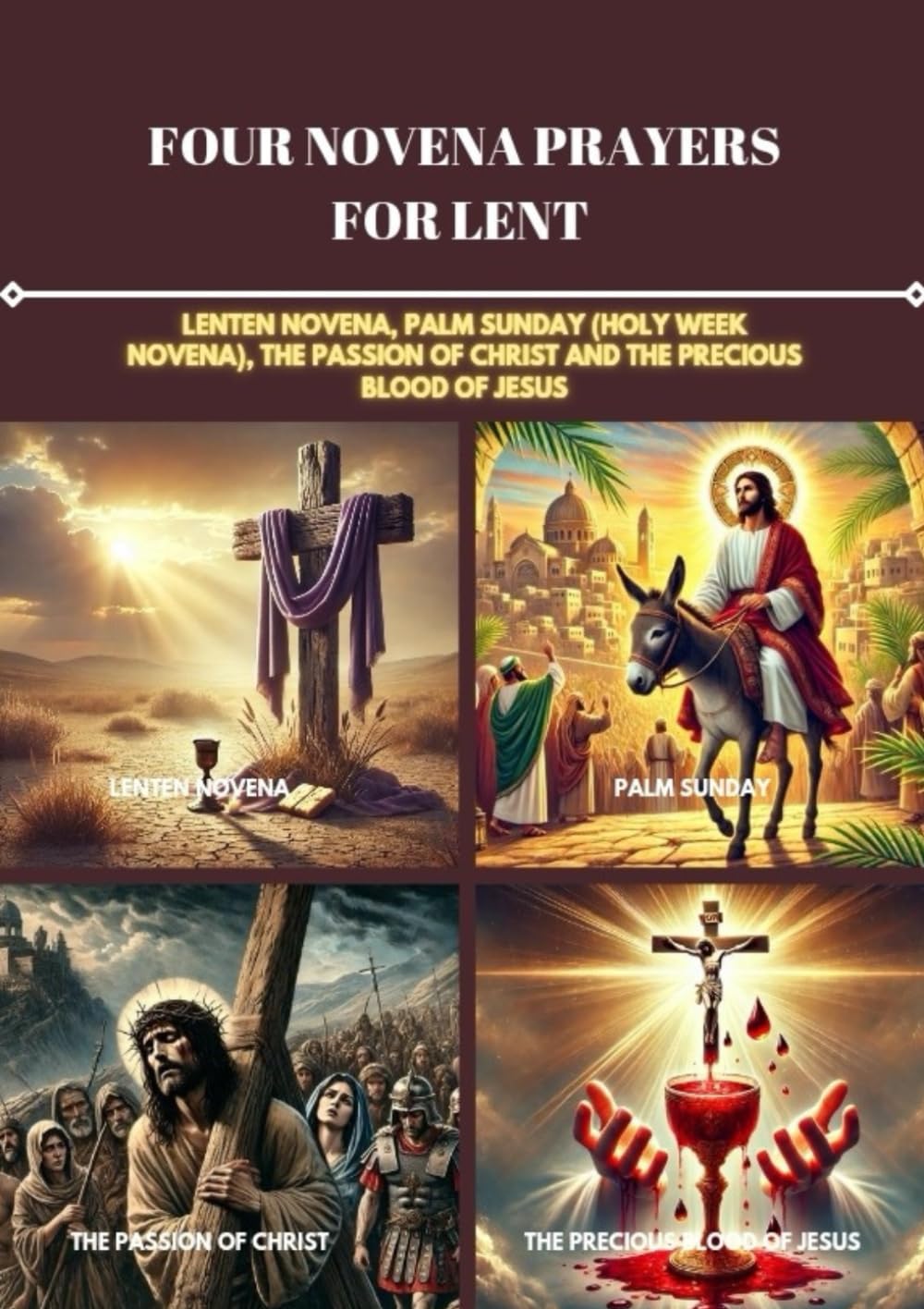 FOUR NOVENA PRAYERS FOR LENT: LENTEN NOVENA, PALM SUNDAY (HOLY WEEK NOVENA), THE PASSION OF CHRIST AND THE PRECIOUS BLOOD OF JESUS
