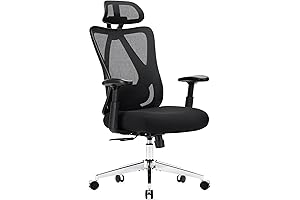 Sweetcrispy Ergonomic Office Desk Computer Chair Plus Size 400lbs Wide Seat