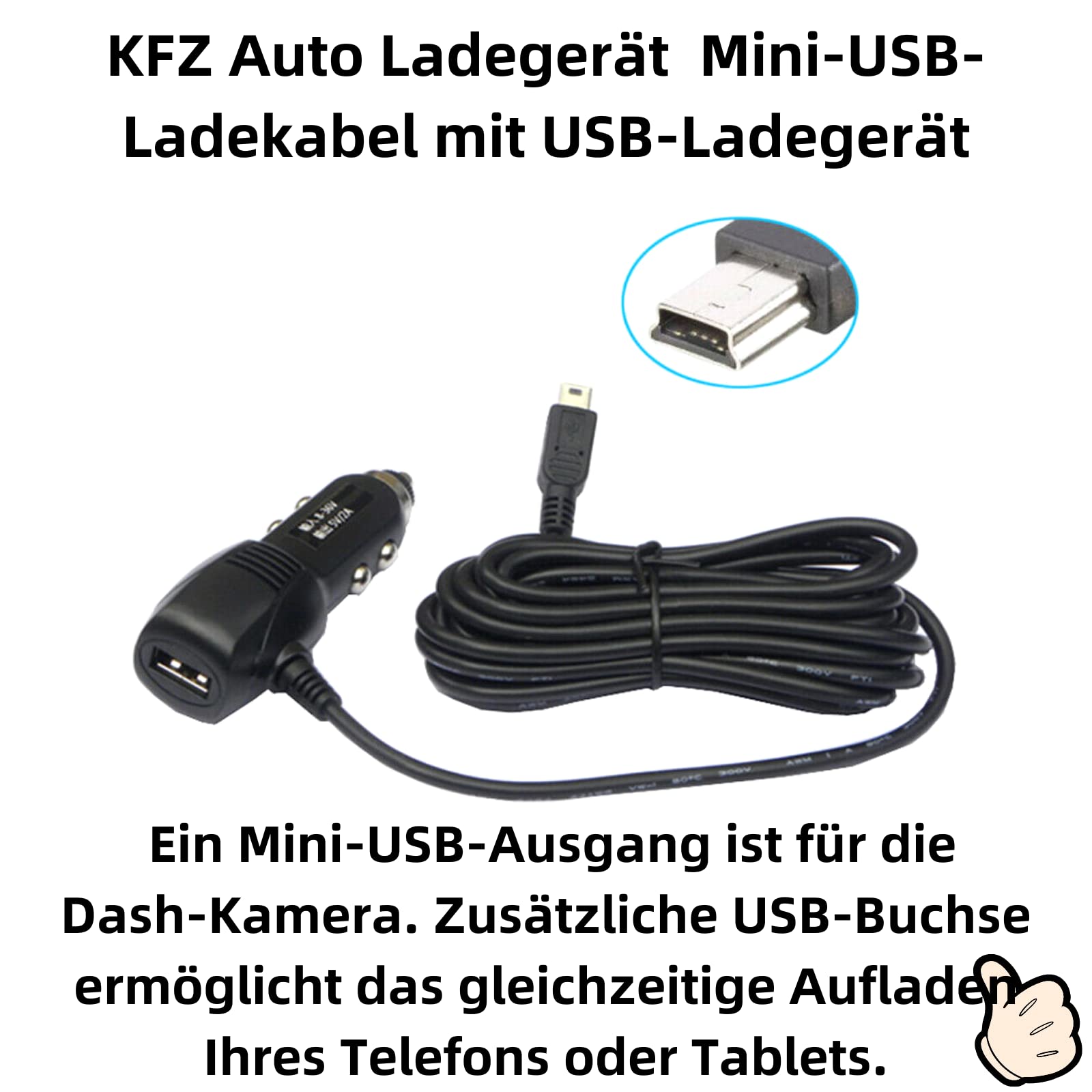CELLONIC USB-Ladegerät – Kompakter Steckdosenadapter, 12W, Mit Überspannungsschutz Für Handy & Tablet