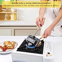 Vista 3 de Sandwichera caliente, sartén para hornear sándwich de doble cara, sartén de doble cara para desayuno, tostadora de perros calientes, máquina