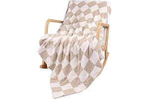 QQP Brown Checkered Blanket