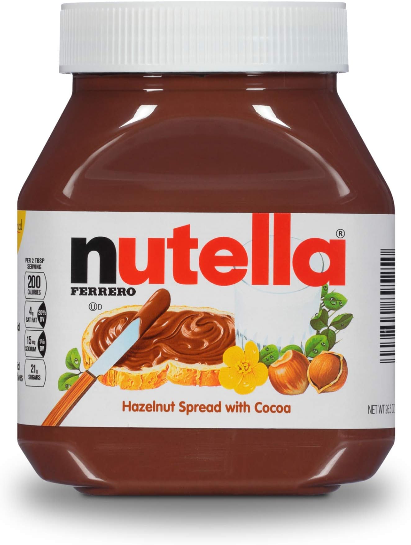 Chocolate Hazelnut Spread, Perfect Topping for Pancakes, 1.65 Pound (Pack of 12)