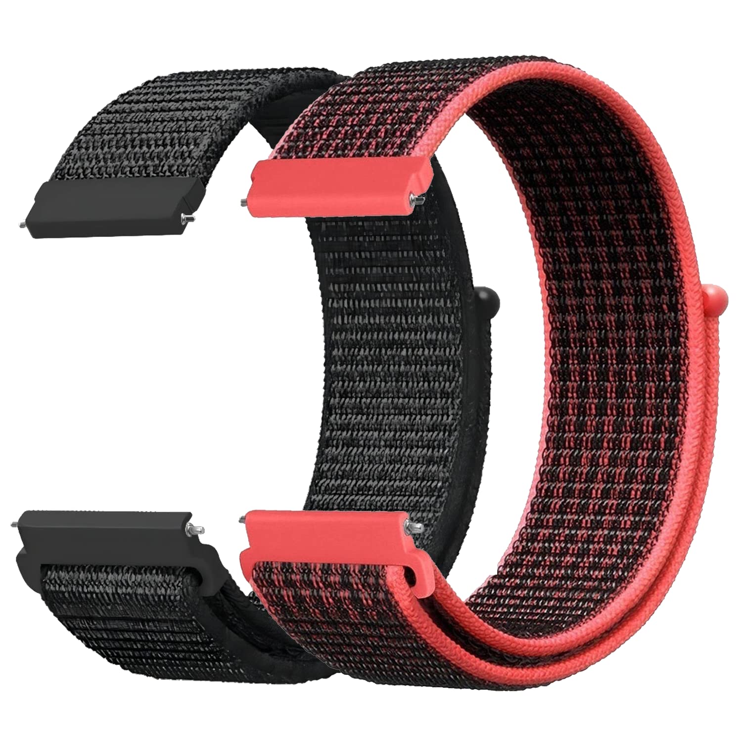 LYYLTX Nylon Fabric Uhrenarmbänder 20mm/22mm Armband für Herren Damen Ersatzband Schnellverschluss Smartwatch Sport Uhren Ersatzarmband Einstellbares Soft Breathable Watch Strap