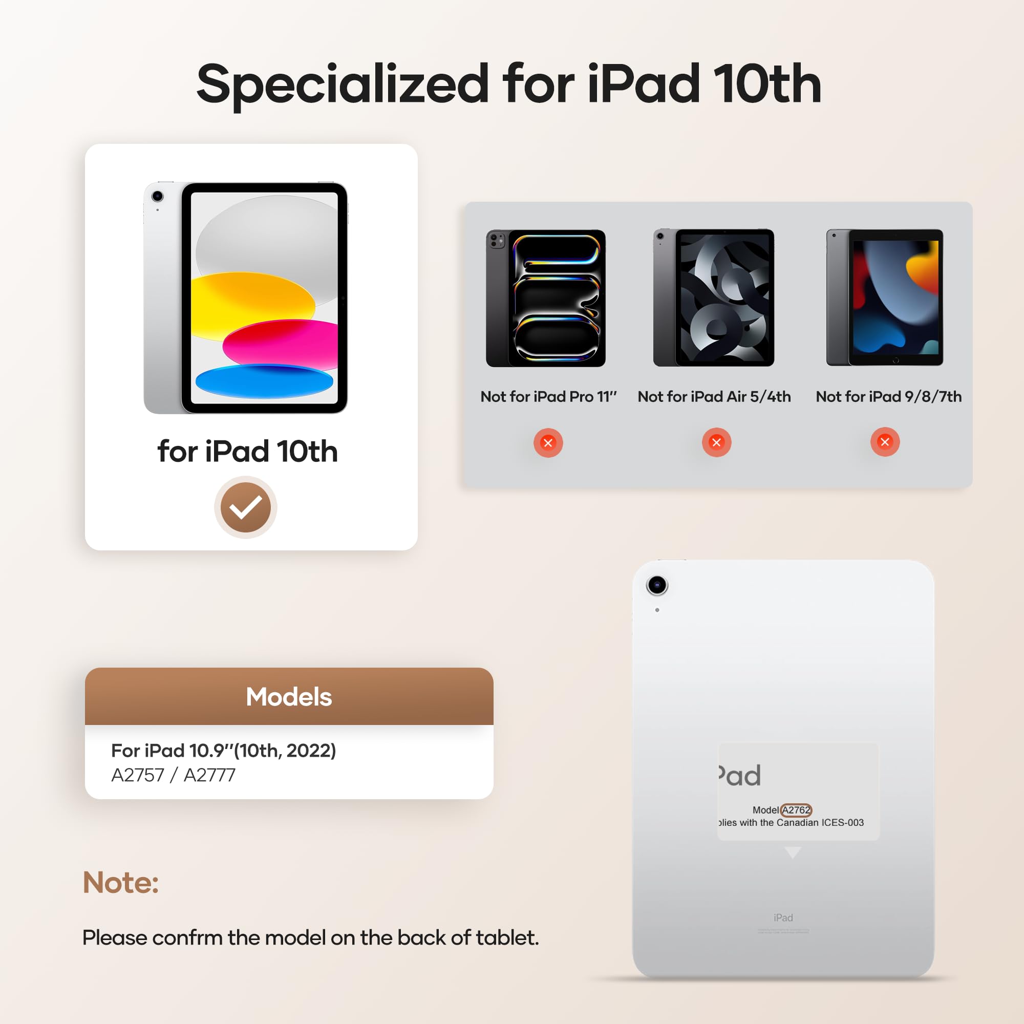 COOSTART Magic-Style Magnetic Keyboard Case for iPad 10th Generation 10.9-inch 2022, Magnetic Case with Keyboard, Light Charging, Floating Cantilever Stand, Multi-Touch Trackpad, Black