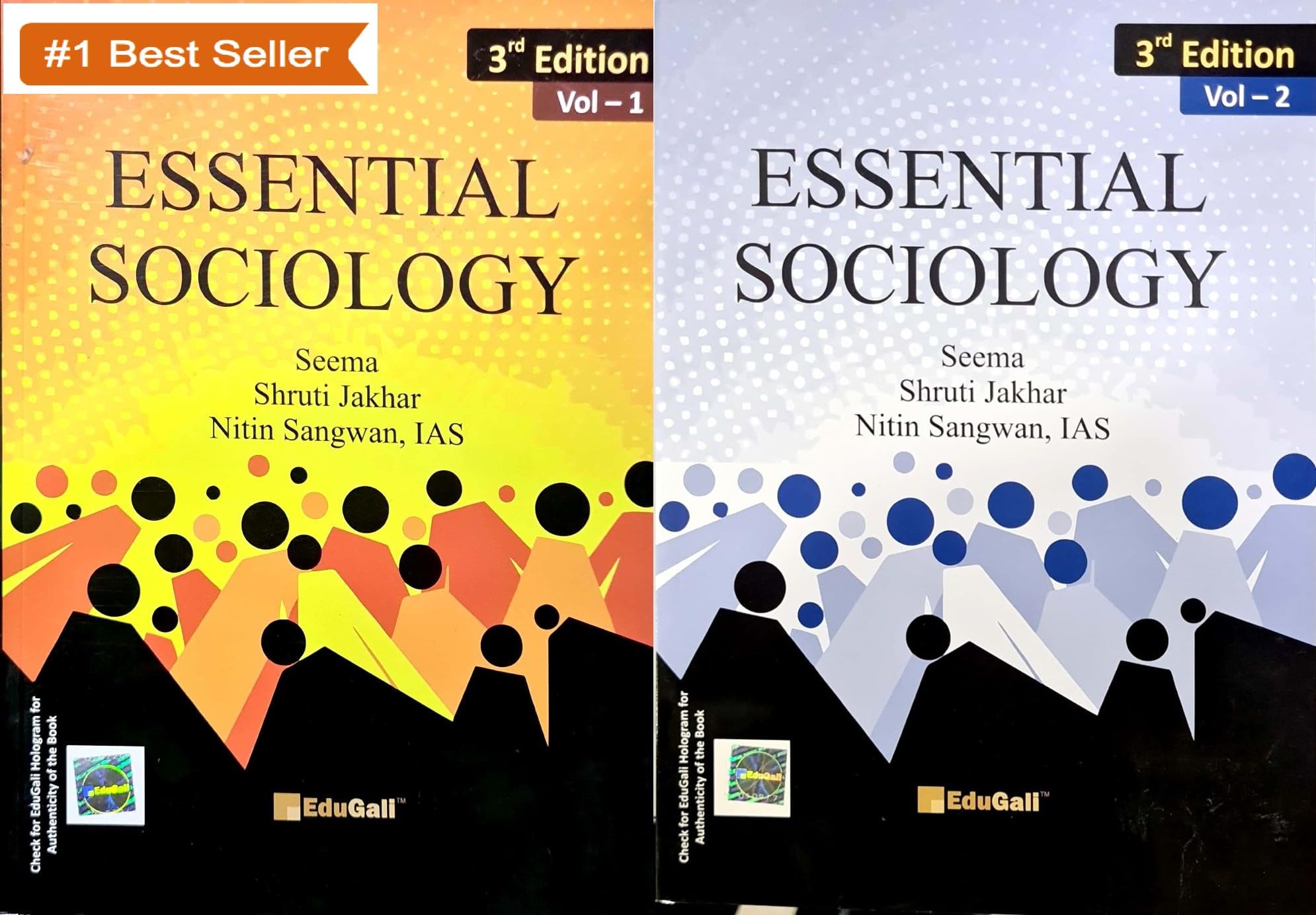 Essential Sociology - Vol 1 & 2 - 3rd/Ed. - Combo Set of 2 Books - 2024/Ed. for 2025 Exams - With Hologram [ORIGINAL BOOKS - TOP GRADE PAPER & PRINT]