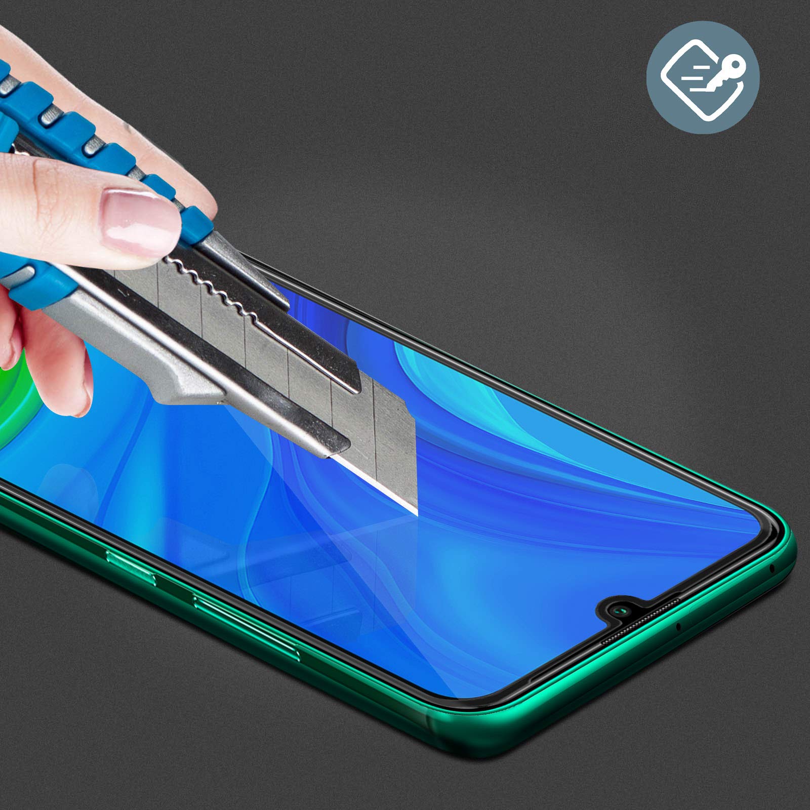 Forceglass Organic Glass Screen Protector for Huawei P40 with Exclusive Installation Kit - Image 2