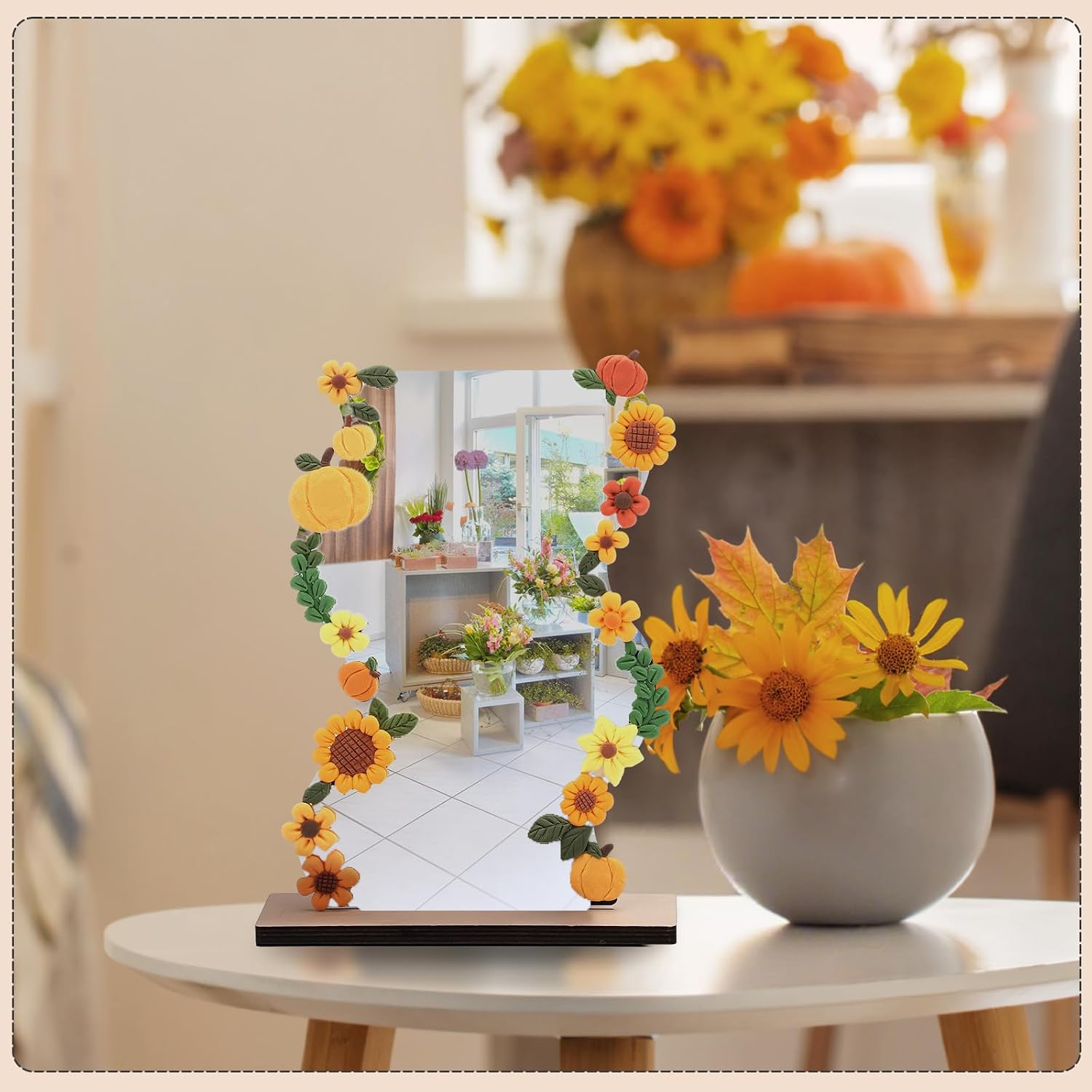 AceOrbit 6 Set Graduation Mirror Crafts Irregular DIY Aesthetic Vanity Mirror Frameless with Stand Decorate Your Own Acrylic Mirrors 36 Colors Modeling Clay and Sculpting Tools for Graduation Party