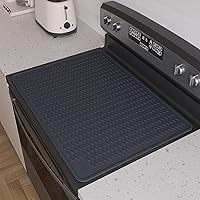 Vista 11 de Cubiertas para Estufa Eléctrica, Protector de Cubierta de Estufa de Vidrio de Silicona de Grado Alimentario Resistente, Protector de Placa de Negro