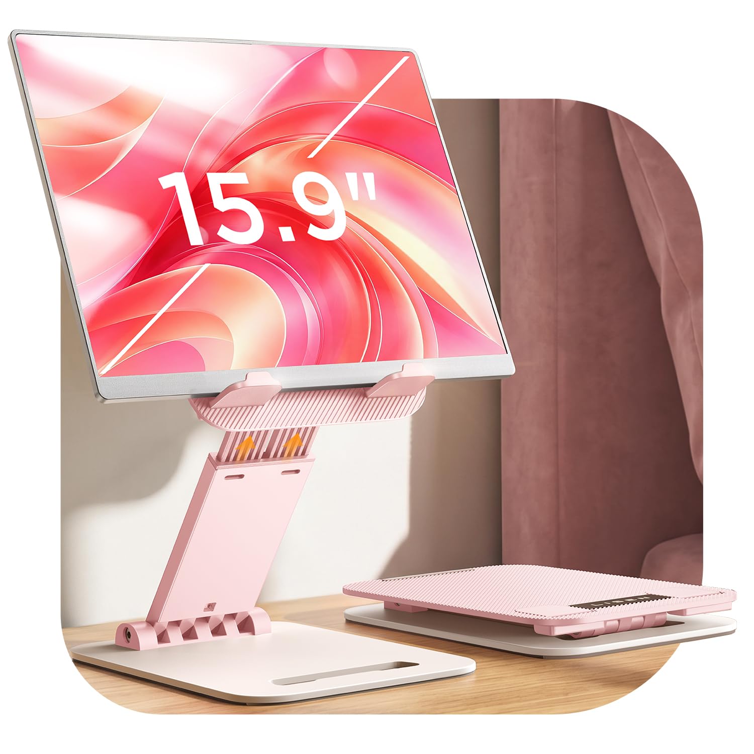 LISEN iPad Stand Tablet Holder for Desk, Kindle Accessories Stand for Apple — Amazon image 7