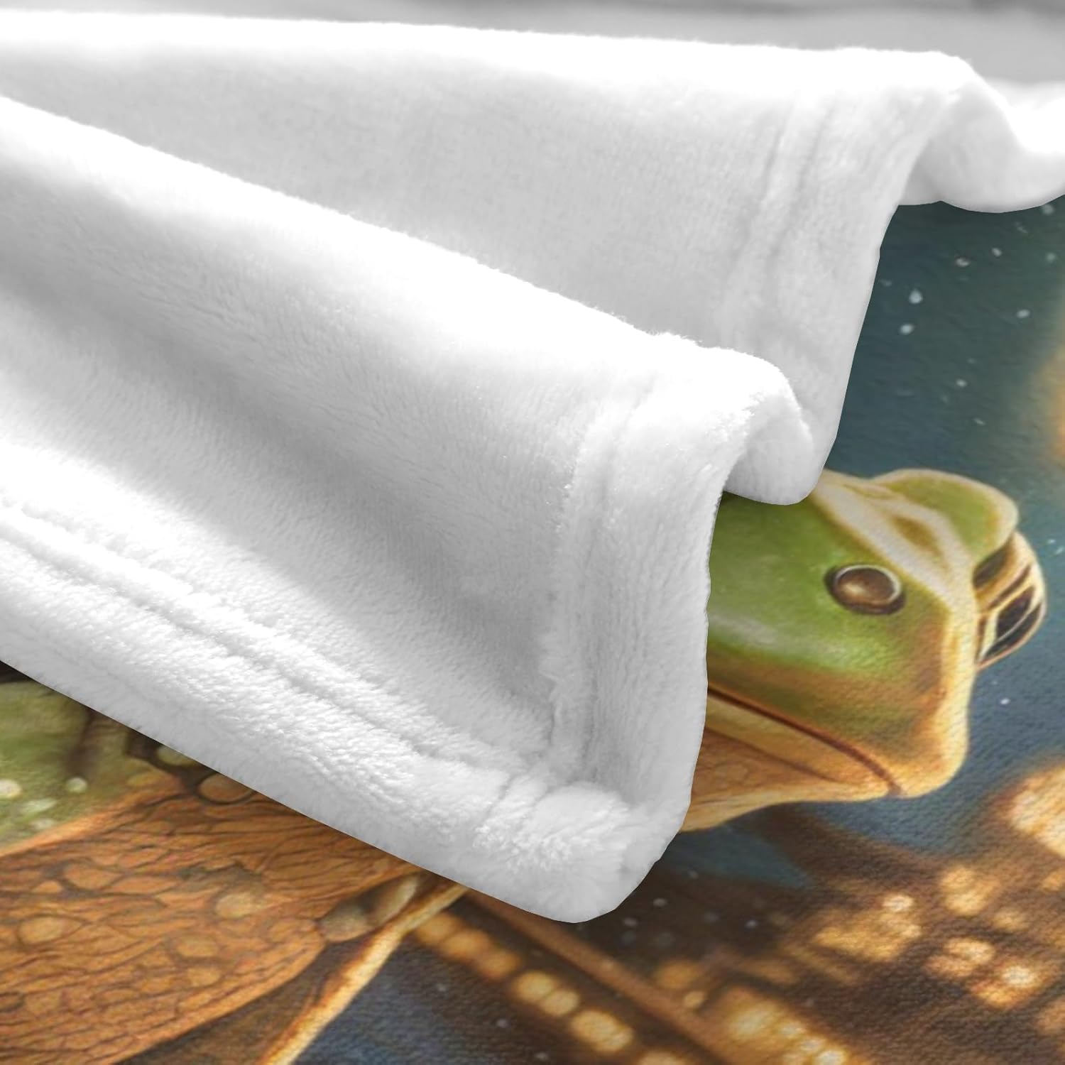 Customized Frog Blanket, Ultra Soft Micro Custom Flannel Blanket for Bed Couch Living Room(Adult), 60 x 80 Inches