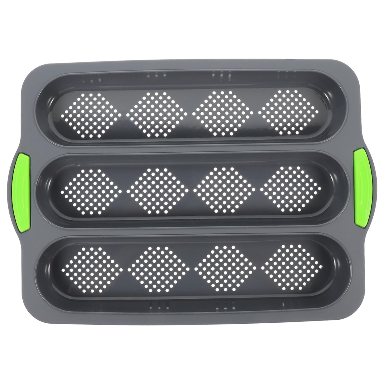 Mikinona Silicone Baking for Nonstick Bread Tray Slots Baking Pan for Homemade French Bread Easy to Clean and