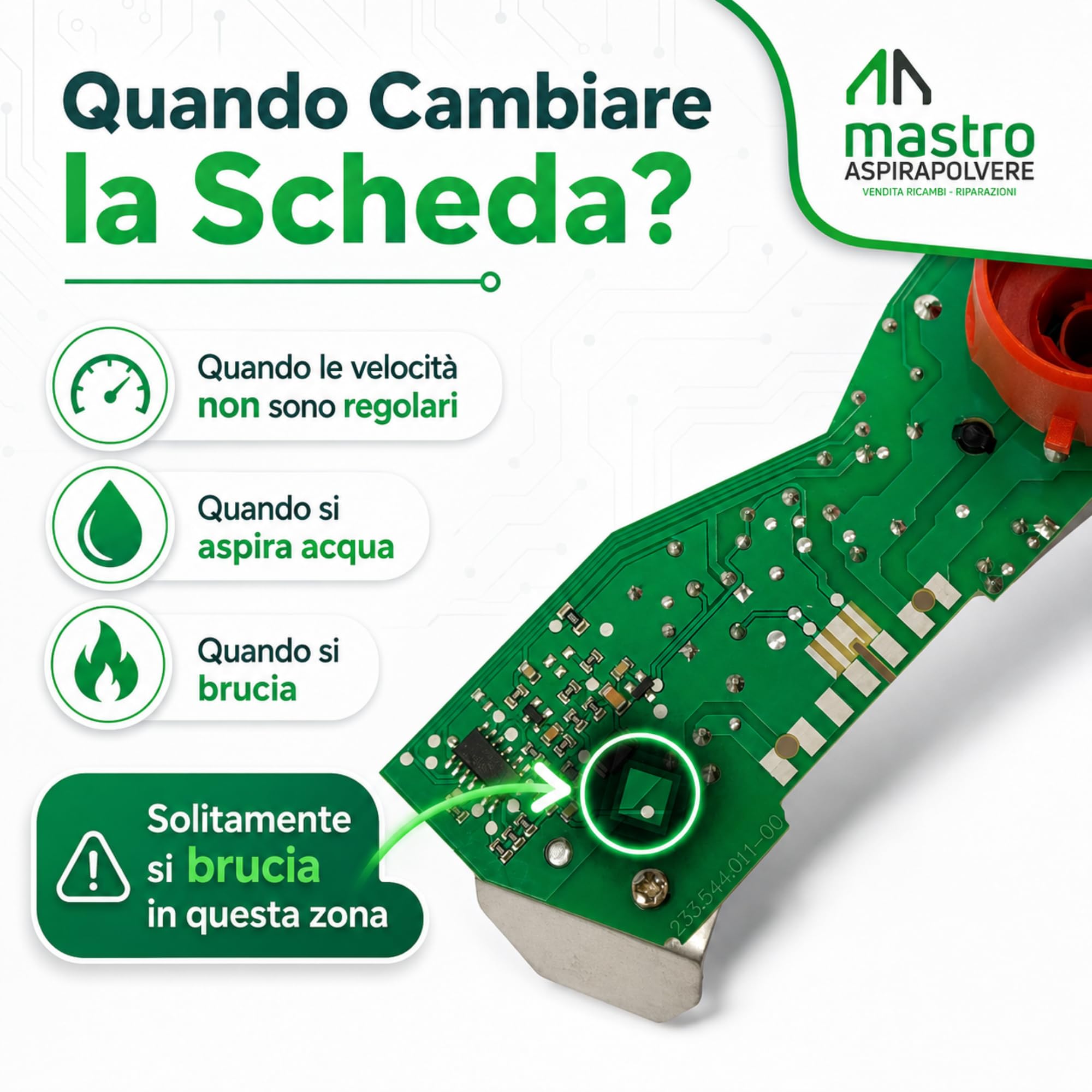 Tarjeta Electrónica de Alimentación Compatible con Folletto VK135/VK136