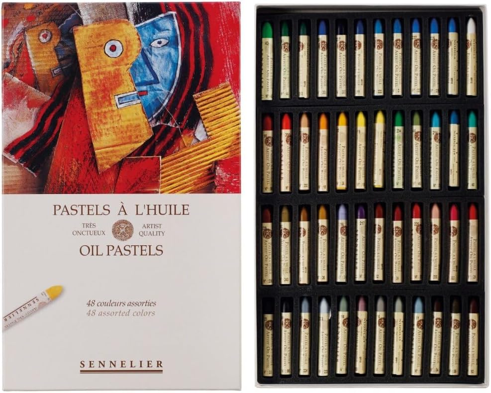 SENNELIER Oil French Pastel for Professional Artists, Introductory Set of 48