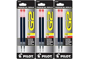 Pilot G-2 Gel Ink Pen Refills in Vibrant Red
