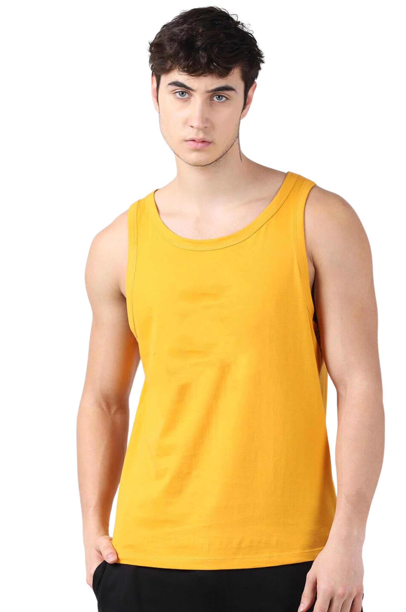 oxinexx Regular Fit 100% Cotton Vest for Men Multipurpose Sleeveless Undershirts Tank Top Use for Gym wear, Running Tanks Sando and Outdoor Baniyan for Men-picture-32