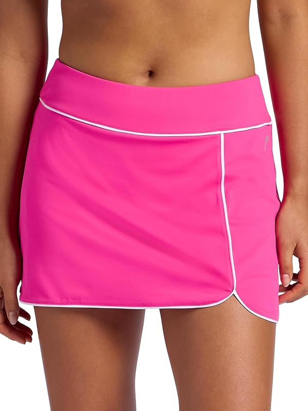 Women's Breakpoint Piping Skort, Standard Fit, Mid-Rise, Stretch Midweight Material, Built-in Compression Shorts