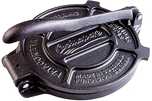 Cocinaware Pre-Seasoned Cast Iron Tortilla Press | 8 Inches Sturdy Cast Iron...