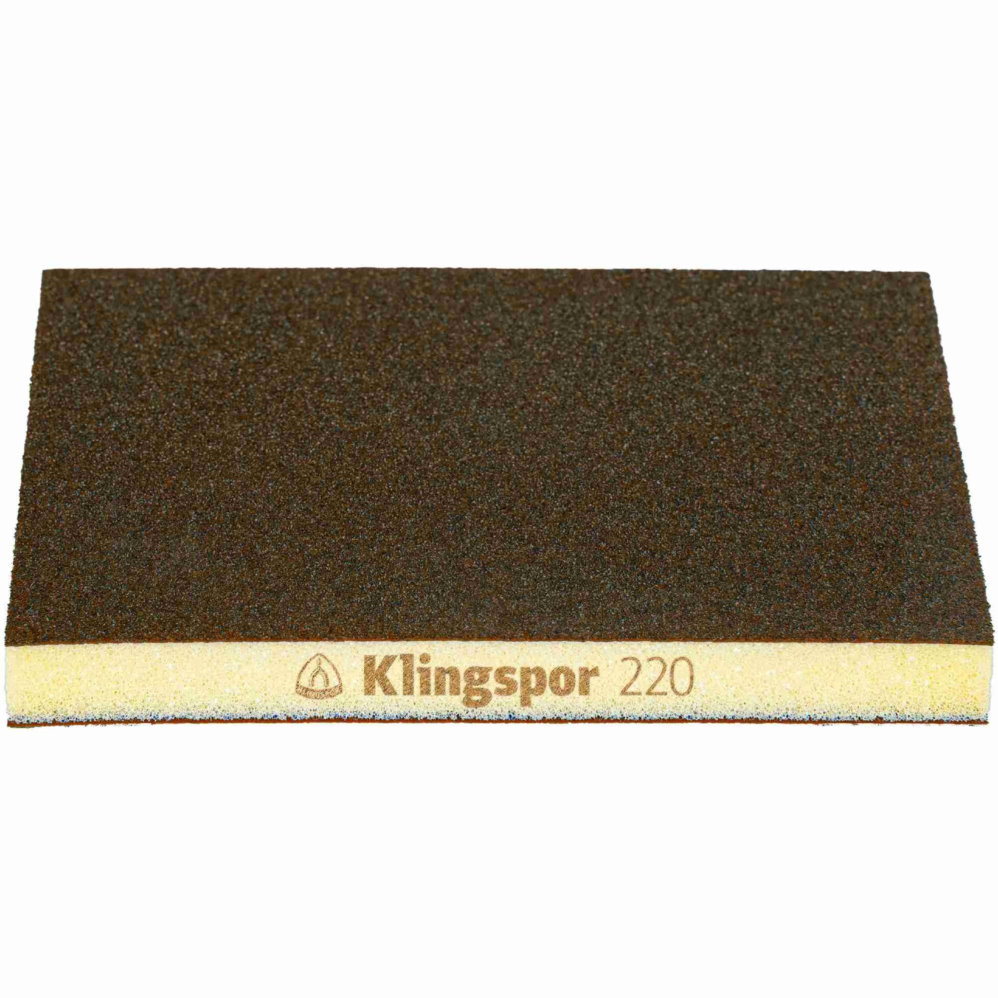 Nuevo! Klingspor SW 501 TR - Esponja abrasiva (123 x 96 x 12,5 mm, 100 unidades, grano 220)