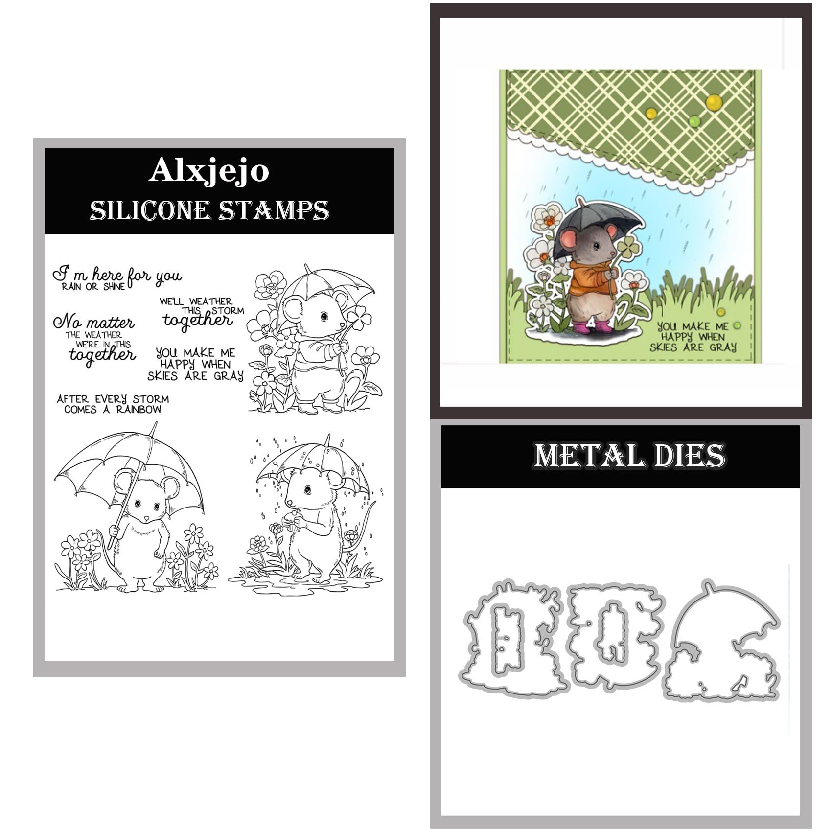 Alxjejo Cutting Dies and Stamps Set 2024-2025-2026,Stamps and die for Card Making for DIY Birthdays, Thanksgiving Day, Valentine's Day, Scrapbooking, Art Craft, Festivals Greeting Card Album
