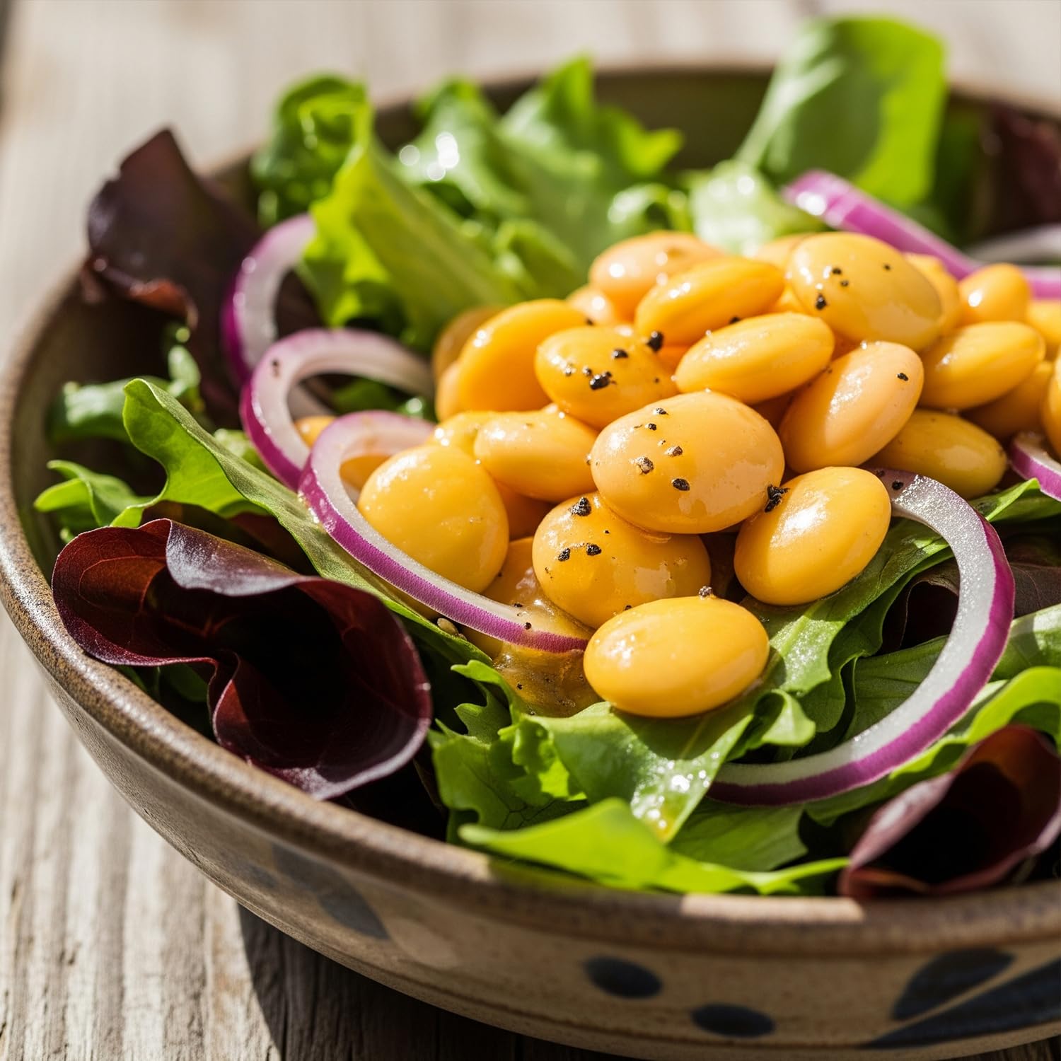 Saladitos Lupinen 10x350g - Proteinreich, Ballaststoffreich & Omega 3 + Ben's Garden Notizblock Set